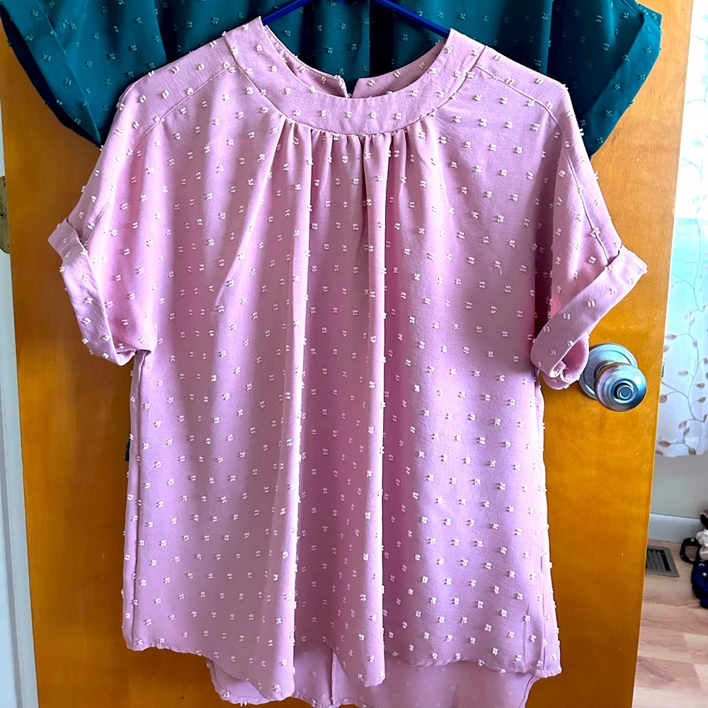 Two blouses both are a size large, gently worn!